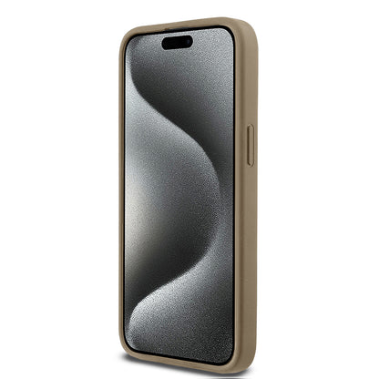 iPhone 15 Pro Max Kılıf DKNY Orjinal Lisanslı M-safe Şarj Özellikli 3D Yazılı Grid Pattern Kapak