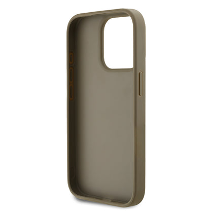 iPhone 15 Pro Max Kılıf DKNY Orjinal Lisanslı Taşlı DKNY Yazılı Metalik Rhinestones PU Deri Kapak
