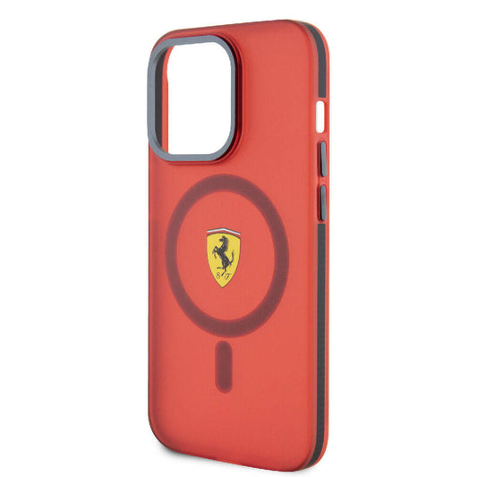 iPhone 15 Pro Max Kılıf Ferrari Orjinal Lisanslı M-safe Şarj Özellikli Kontrast Bumper Kapak