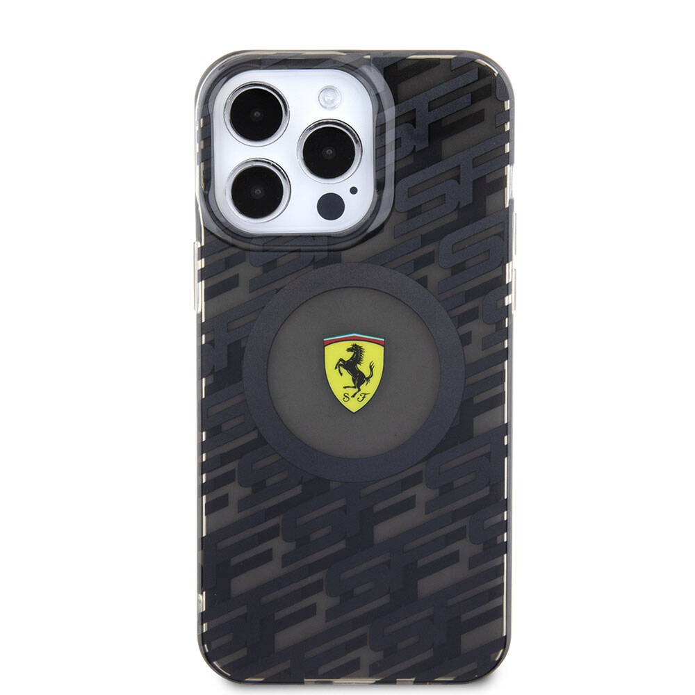iPhone 15 Pro Max Kılıf Ferrari Orjinal Lisanslı M-safe Şarj Özellikli Multi SF Kapak