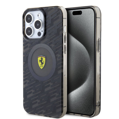 iPhone 15 Pro Max Kılıf Ferrari Orjinal Lisanslı M-safe Şarj Özellikli Multi SF Kapak