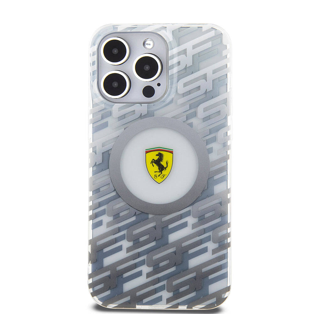 iPhone 15 Pro Max Kılıf Ferrari Orjinal Lisanslı M-safe Şarj Özellikli Multi SF Kapak
