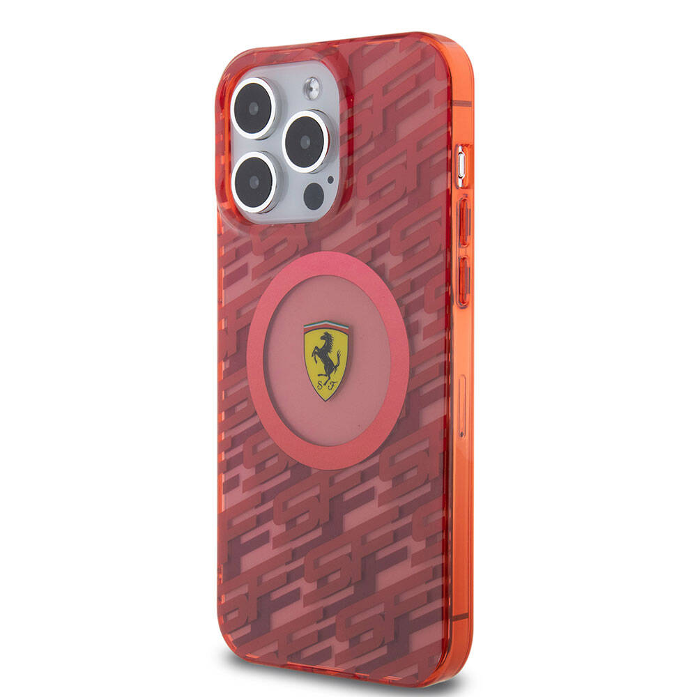 iPhone 15 Pro Max Kılıf Ferrari Orjinal Lisanslı M-safe Şarj Özellikli Multi SF Kapak
