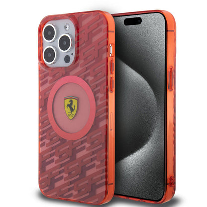 iPhone 15 Pro Max Kılıf Ferrari Orjinal Lisanslı M-safe Şarj Özellikli Multi SF Kapak