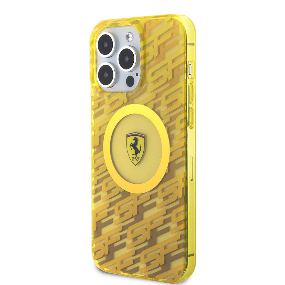 iPhone 15 Pro Max Kılıf Ferrari Orjinal Lisanslı M-safe Şarj Özellikli Multi SF Kapak