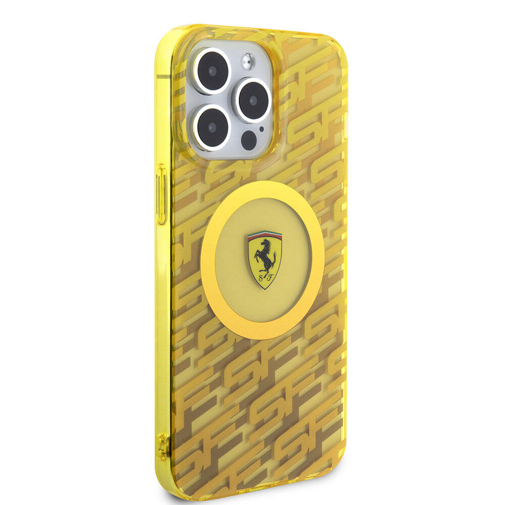 iPhone 15 Pro Max Kılıf Ferrari Orjinal Lisanslı M-safe Şarj Özellikli Multi SF Kapak