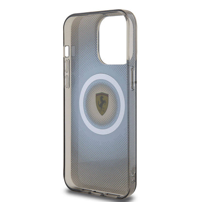 iPhone 15 Pro Max Kılıf Ferrari Orjinal Lisanslı M-safe Şarj Özellikli Parçalanan Noktalar Desenli Kapak
