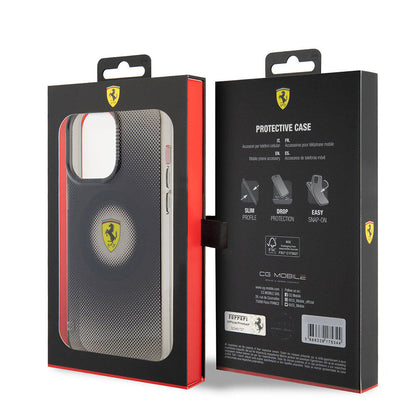 iPhone 15 Pro Max Kılıf Ferrari Orjinal Lisanslı M-safe Şarj Özellikli Parçalanan Noktalar Desenli Kapak