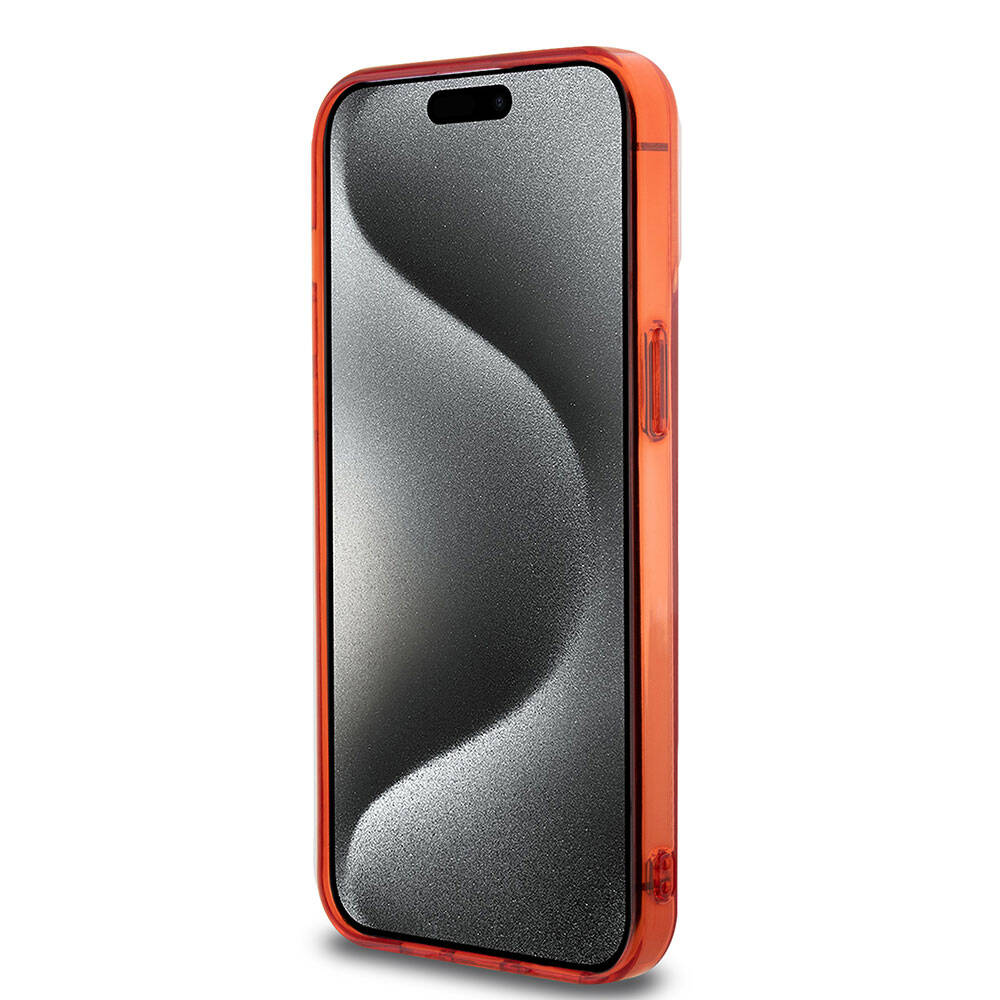 iPhone 15 Pro Max Kılıf Ferrari Orjinal Lisanslı M-safe Şarj Özellikli Parçalanan Noktalar Desenli Kapak