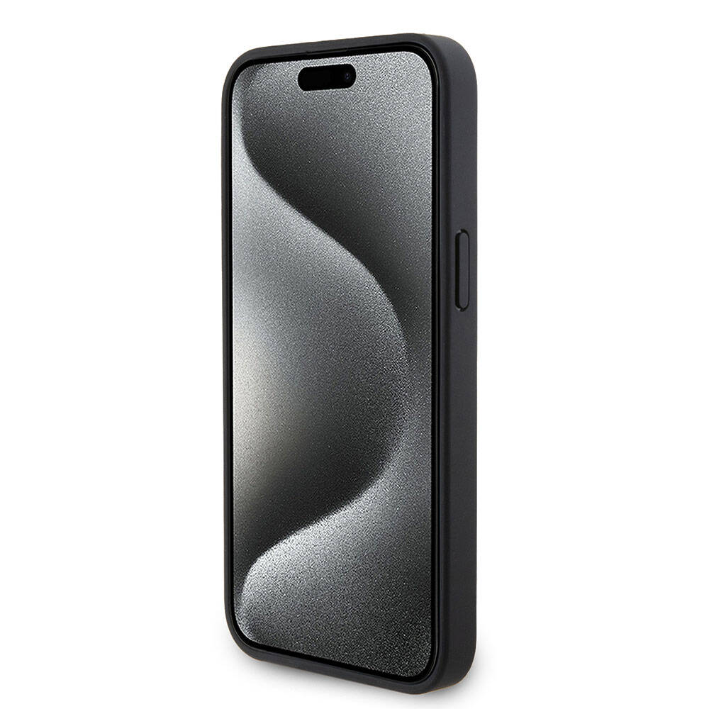 iPhone 15 Pro Max Kılıf Ferrari Orjinal Lisanslı PU Delikli Arka Yüzey Metal Logolu Dikişli Büyük SF Yazılı Kapak