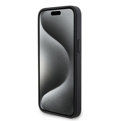 iPhone 15 Pro Max Kılıf Ferrari Orjinal Lisanslı PU Delikli Arka Yüzey Metal Logolu Dikişli Büyük SF Yazılı Kapak