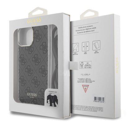 iPhone 15 Pro Max Kılıf Guess Orjinal Lisanslı Çapraz Kordon 4G Desenli Kapak