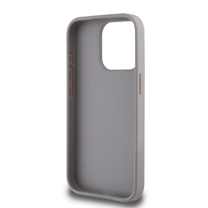 iPhone 15 Pro Max Kılıf Guess Orjinal Lisanslı Gül Baskılı Büyük Metal Logo Dizaynlı Kapak
