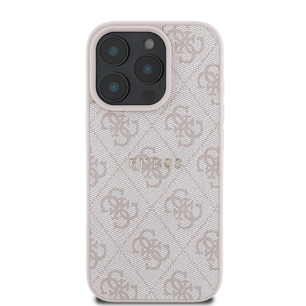 iPhone 15 Pro Max Kılıf Guess Orjinal Lisanslı M-safe Şarj Özellikli 4G Desen Yazı Logolu Kapak