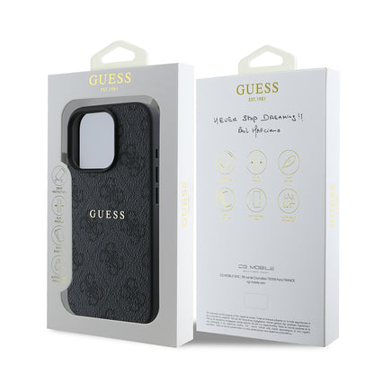 iPhone 15 Pro Max Kılıf Guess Orjinal Lisanslı M-safe Şarj Özellikli 4G Desen Yazı Logolu Kapak