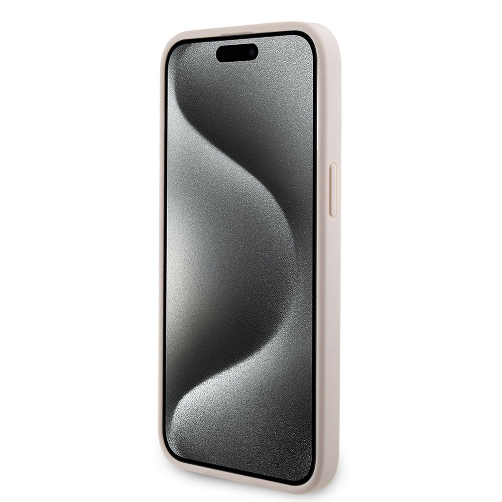 iPhone 15 Pro Max Kılıf Guess Orjinal Lisanslı M-safe Şarj Özellikli 4G Şerit Tasarımlı Printed Kapak