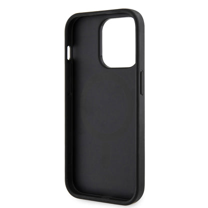 iPhone 15 Pro Max Kılıf Guess Orjinal Lisanslı M-safe Şarj Özellikli 4G Şerit Tasarımlı Printed Kapak