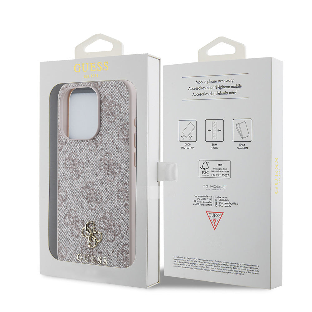 iPhone 15 Pro Max Kılıf Guess Orjinal Lisanslı M-safe Şarj Özellikli Small 4G Classic Kapak