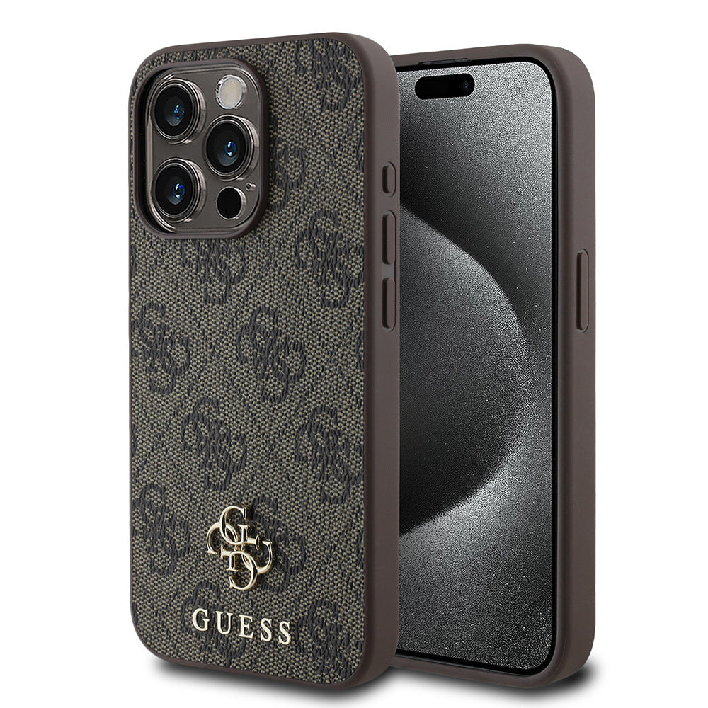 iPhone 15 Pro Max Kılıf Guess Orjinal Lisanslı M-safe Şarj Özellikli Small 4G Classic Kapak