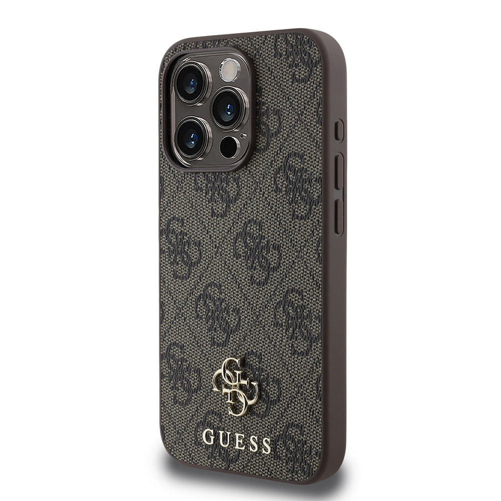 iPhone 15 Pro Max Kılıf Guess Orjinal Lisanslı M-safe Şarj Özellikli Small 4G Classic Kapak