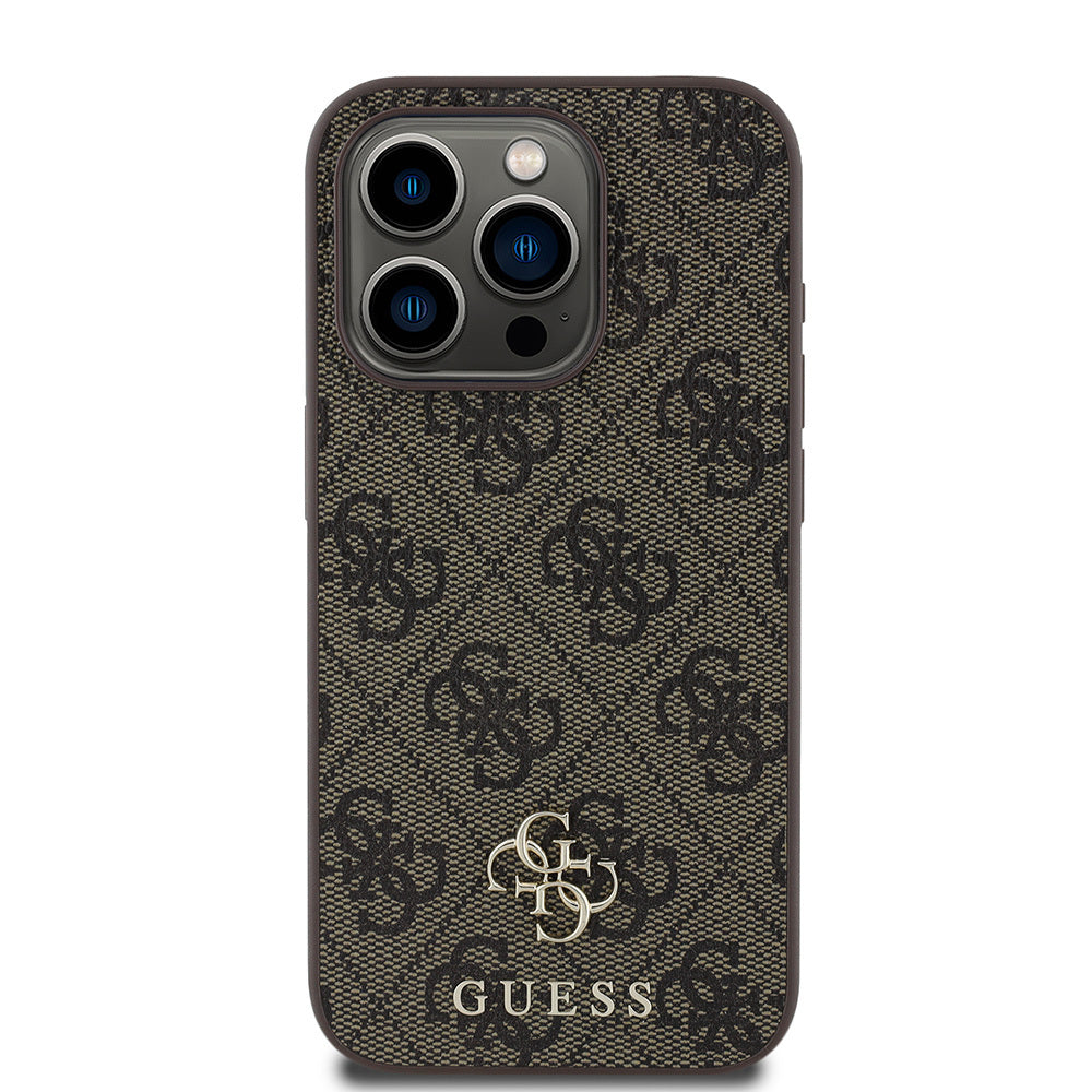 iPhone 15 Pro Max Kılıf Guess Orjinal Lisanslı M-safe Şarj Özellikli Small 4G Classic Kapak