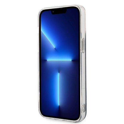 iPhone 15 Pro Max Kılıf Guess Orjinal Lisanslı M-safe Şarj Özellikli Yazı Logolu 4G Desenli Kapak