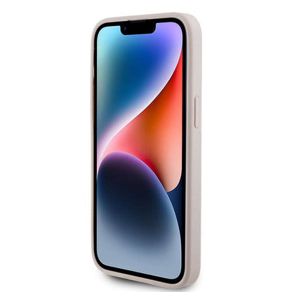 iPhone 15 Pro Max Kılıf Guess Orjinal Lisanslı M-safe Şarj Özellikli Yazı Logolu Saffiano Kapak