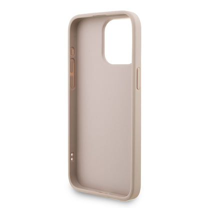 iPhone 15 Pro Max Kılıf Guess Orjinal Lisanslı PU Deri Bilek Askı İpli Metal Büyük 4G ve Yazı Logolu Kapak