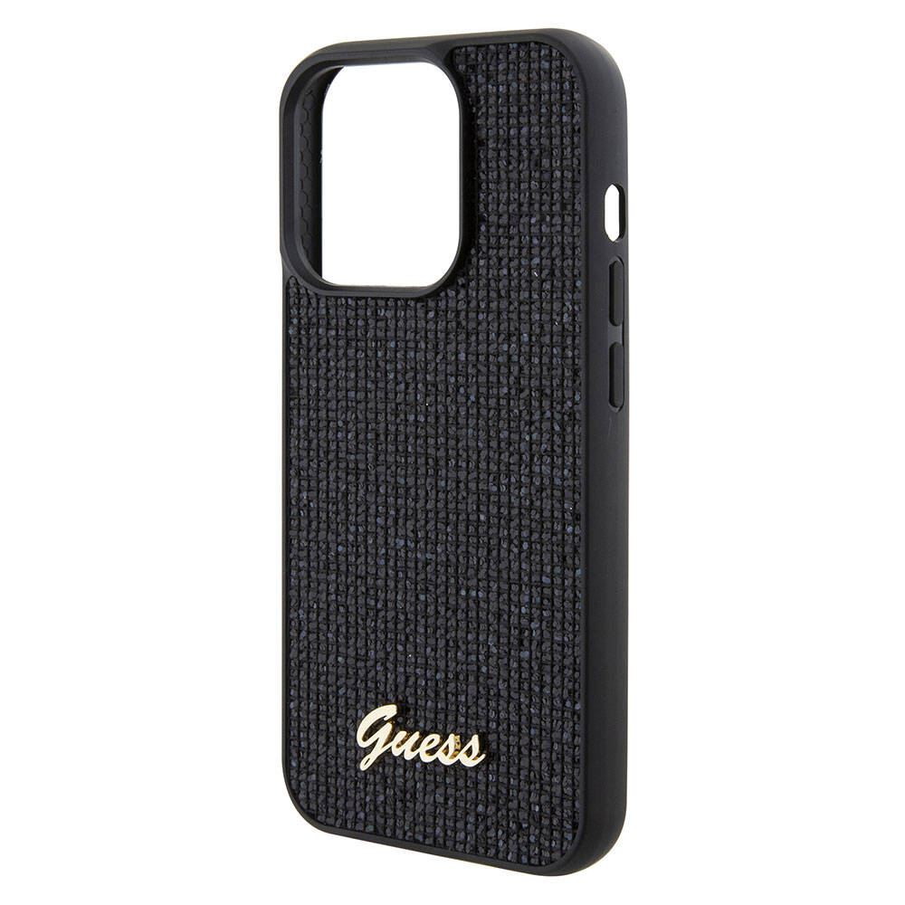 iPhone 15 Pro Max Kılıf Guess Orjinal Lisanslı Yazı Logolu Disco Script Metal Kapak