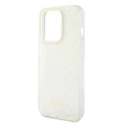 iPhone 15 Pro Max Kılıf Guess Orjinal Lisanslı Yazı Logolu Mirror Disco Kapak