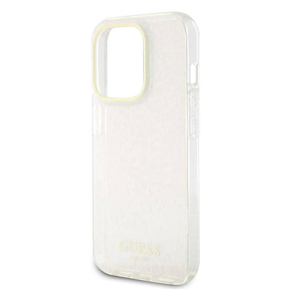 iPhone 15 Pro Max Kılıf Guess Orjinal Lisanslı Yazı Logolu Mirror Disco Kapak