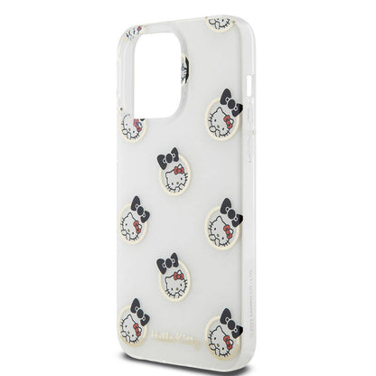 iPhone 15 Pro Max Kılıf Hello Kitty Orjinal Lisanslı Elektroplating Kaplama Kabarcık Baskılı Kapak