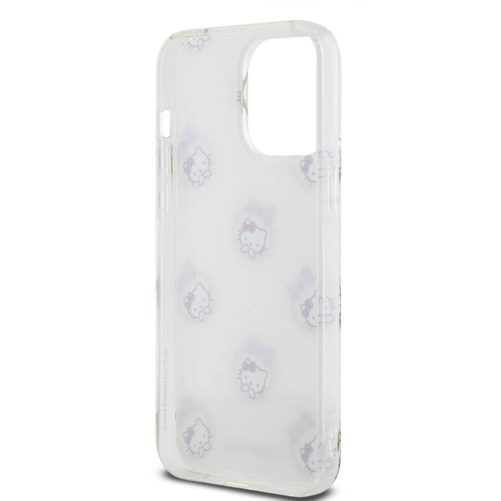 iPhone 15 Pro Max Kılıf Hello Kitty Orjinal Lisanslı Elektroplating Kaplama Kabarcık Baskılı Kapak