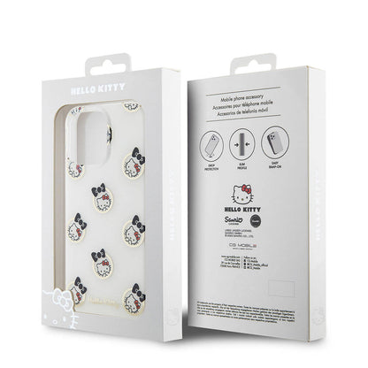 iPhone 15 Pro Max Kılıf Hello Kitty Orjinal Lisanslı Elektroplating Kaplama Kabarcık Baskılı Kapak