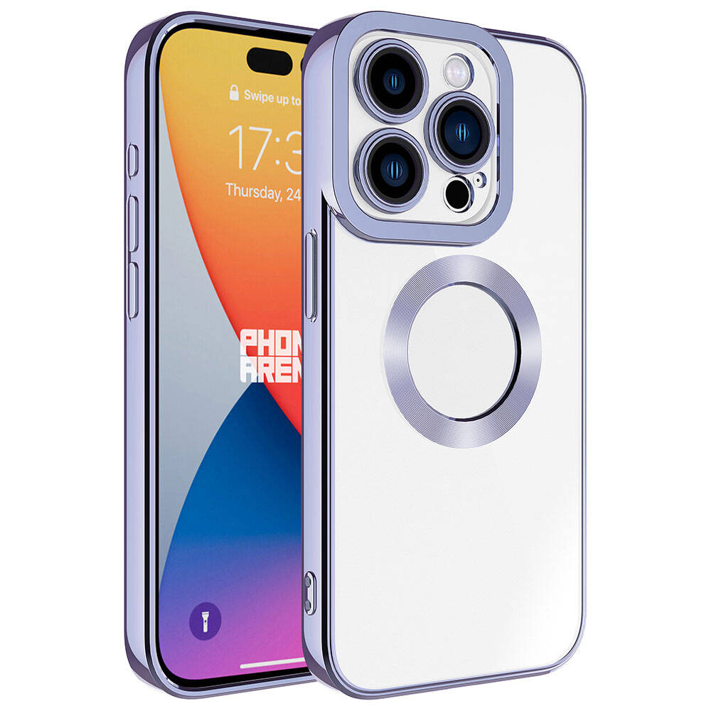 Apple iPhone 15 Pro Max Kılıf Kamera Korumalı Logo Gösteren Zore Omega Kapak