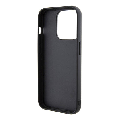 iPhone 15 Pro Max Kılıf Karl Lagerfeld İkonik Fixed Glitter Metal Logo Orjinal Lisanslı Kapak