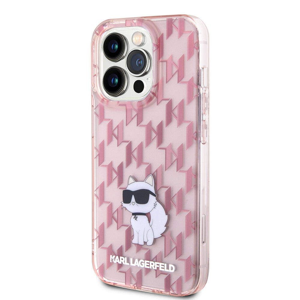 iPhone 15 Pro Max Kılıf Karl Lagerfeld IML C Monogram Orjinal Lisanslı Kapak