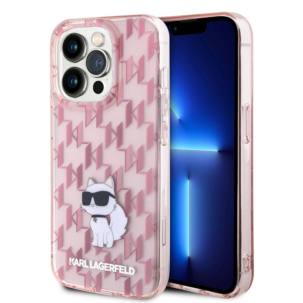 iPhone 15 Pro Max Kılıf Karl Lagerfeld IML C Monogram Orjinal Lisanslı Kapak