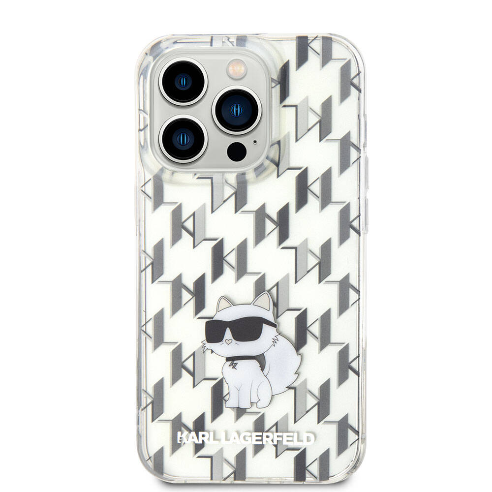 iPhone 15 Pro Max Kılıf Karl Lagerfeld IML C Monogram Orjinal Lisanslı Kapak