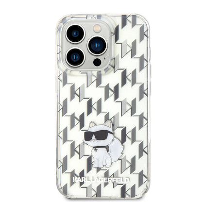 iPhone 15 Pro Max Kılıf Karl Lagerfeld IML C Monogram Orjinal Lisanslı Kapak