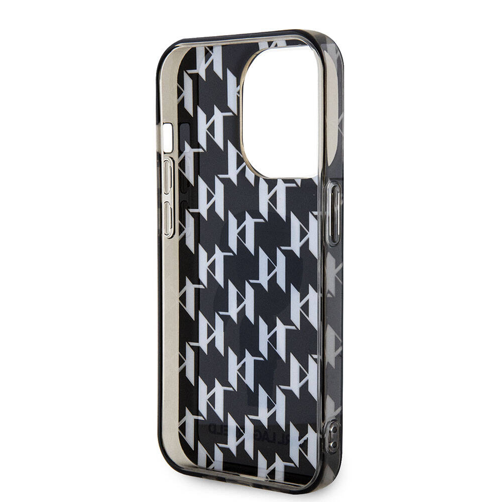 iPhone 15 Pro Max Kılıf Karl Lagerfeld IML İkonik Monogram Orjinal Lisanslı Kapak