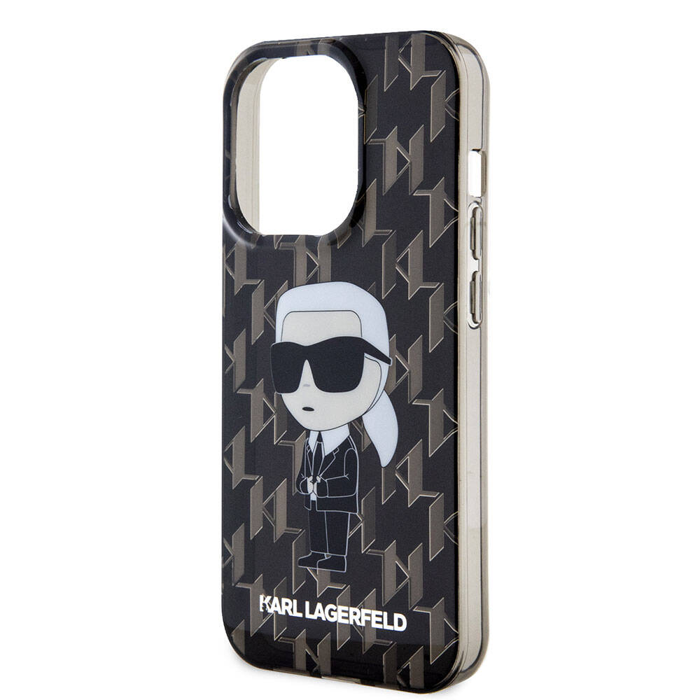 iPhone 15 Pro Max Kılıf Karl Lagerfeld IML İkonik Monogram Orjinal Lisanslı Kapak
