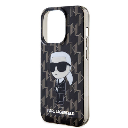 iPhone 15 Pro Max Kılıf Karl Lagerfeld IML İkonik Monogram Orjinal Lisanslı Kapak