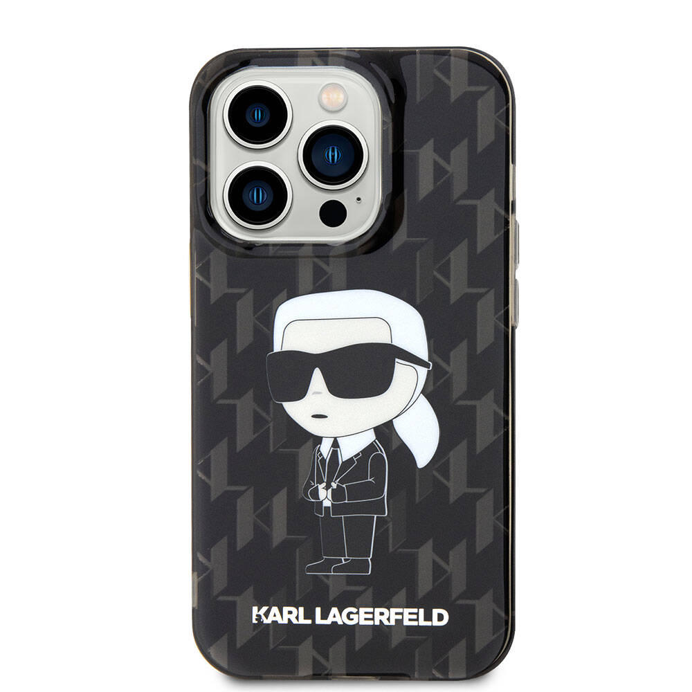 iPhone 15 Pro Max Kılıf Karl Lagerfeld IML İkonik Monogram Orjinal Lisanslı Kapak