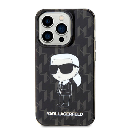 iPhone 15 Pro Max Kılıf Karl Lagerfeld IML İkonik Monogram Orjinal Lisanslı Kapak