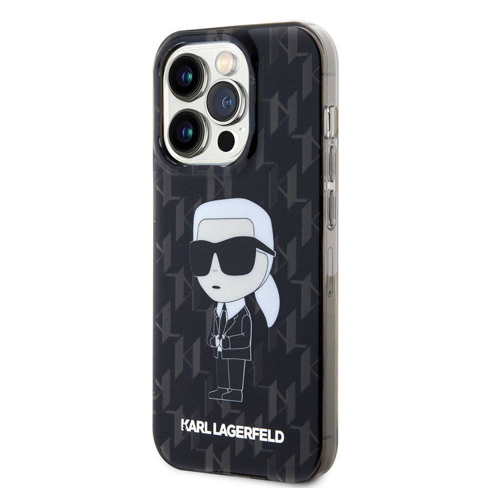 iPhone 15 Pro Max Kılıf Karl Lagerfeld IML İkonik Monogram Orjinal Lisanslı Kapak