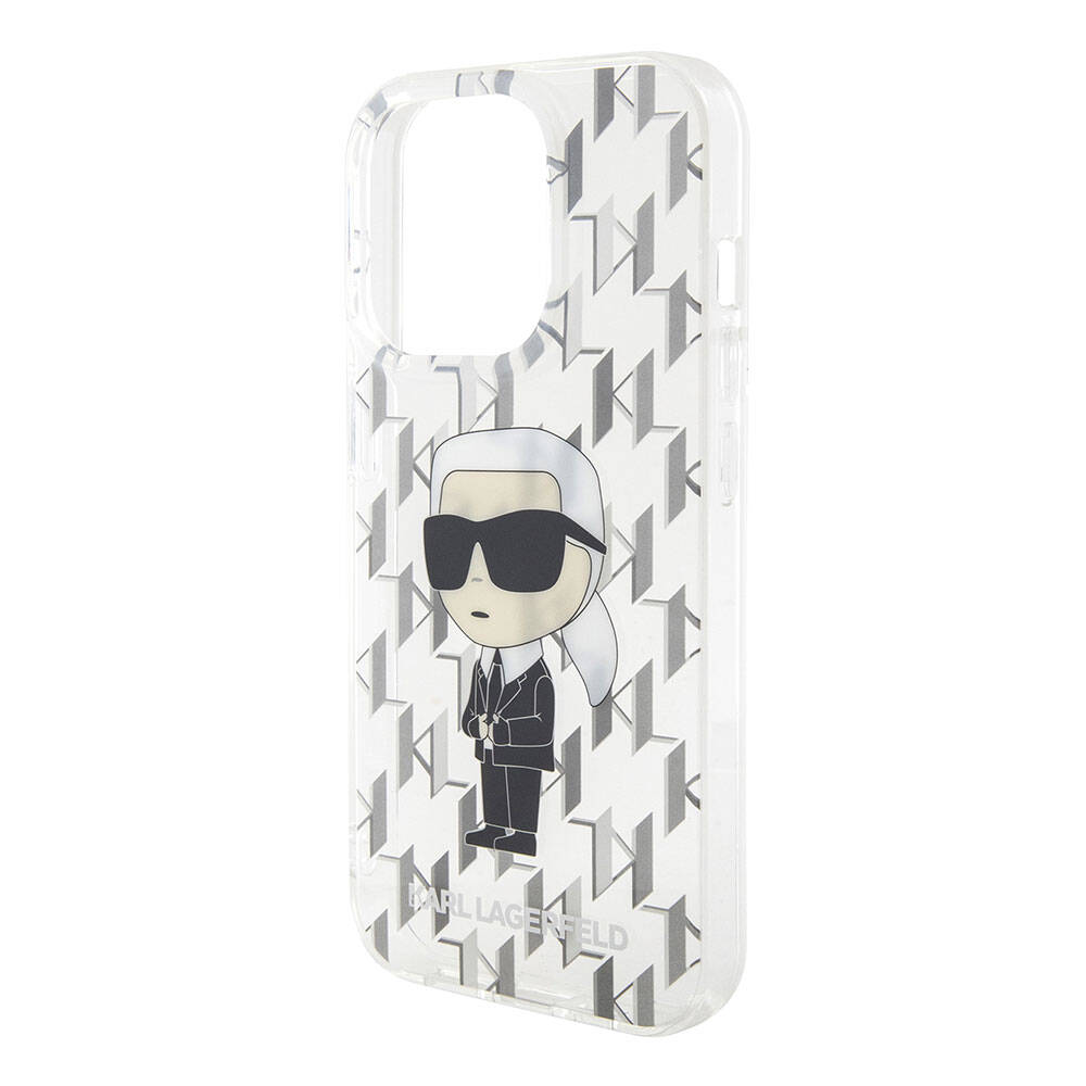 iPhone 15 Pro Max Kılıf Karl Lagerfeld IML İkonik Monogram Orjinal Lisanslı Kapak