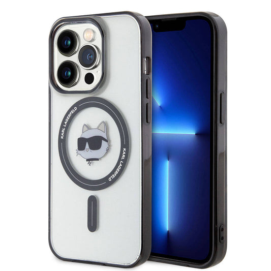 iPhone 15 Pro Max Kılıf Karl Lagerfeld M-safe Şarj Özellikli IML Choupette Orjinal Lisanslı Kapak