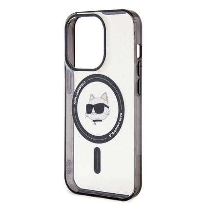 iPhone 15 Pro Max Kılıf Karl Lagerfeld M-safe Şarj Özellikli IML Choupette Orjinal Lisanslı Kapak