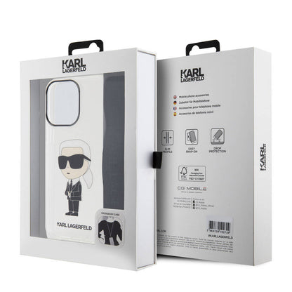 iPhone 15 Pro Max Kılıf Karl Lagerfeld Orjinal Lisanslı Boyun Askılı Karl İkonik Crossbody Kapak